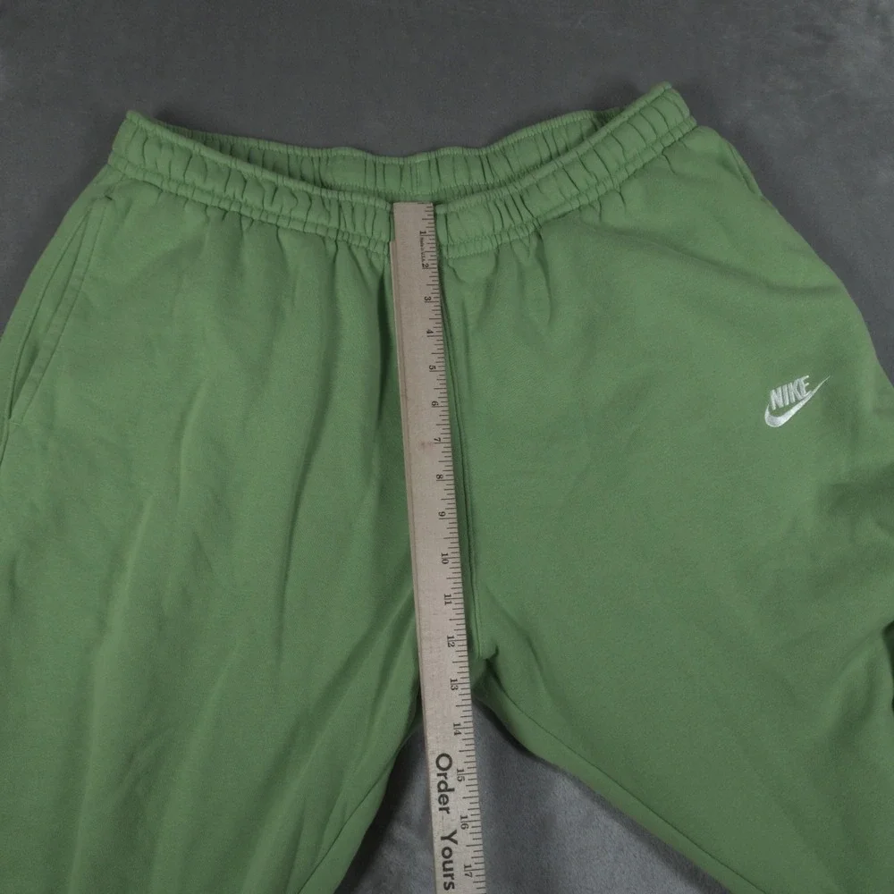 Nike Club Fleece Sweatpants Mens XXL Green Neon BV2671 304 Jogger Tapered Gym